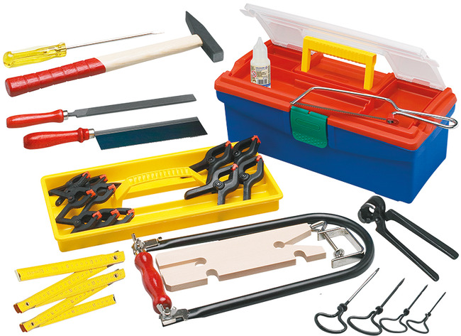 Gereedschap - gereedschapskoffer - plastic - per set