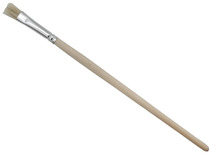 Penselen - plat - korte steel - nr 8 - set van 12