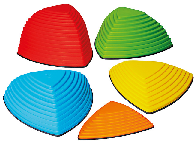 Evenwichtsparcours - balanceren - rivierstenen - uitbreiding voor GY3107 - set van 5 assorti