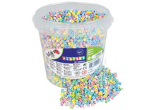 Kralen - strijkkralen - midi - emmer - pastel - set van 5000 assorti