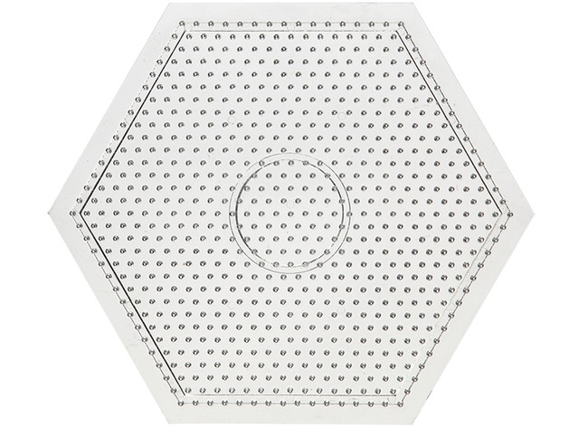 PLAQUE À PICOTS - POUR PERLES MIDI - HEXAGONALE - PIÈCE