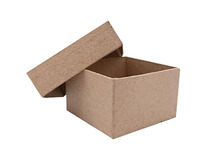 Karton - doosjes - vierkant groot- set van 10