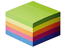 Memoblaadjes - kleefblaadjes - 8 x 8 cm - meerdere kleuren - per stuk