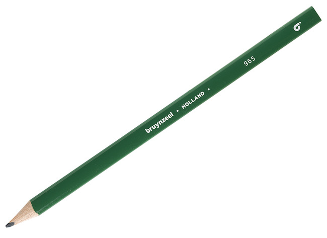 Potloden - kleurpotloden - Bruynzeel Triple Grip - driehoekig - mosgroen - set van 12