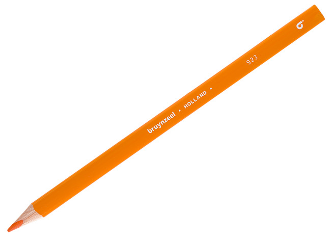 Potloden - kleurpotloden - Bruynzeel Triple Grip - driehoekig - oranje - set van 12