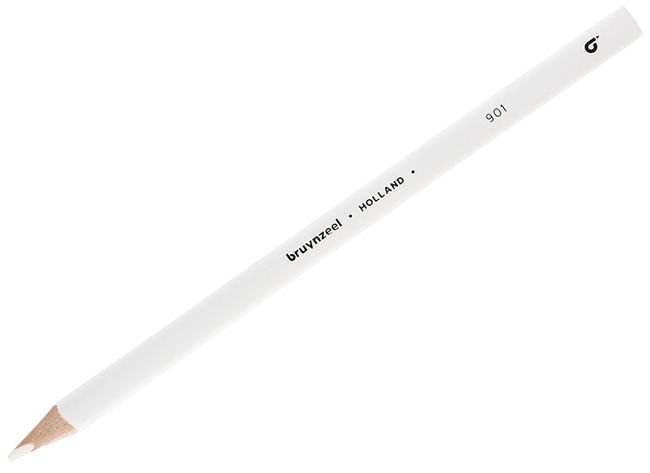 Potloden - kleurpotloden - Bruynzeel Triple Grip - driehoekig - wit - set van 12