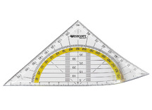 Latten - geodriehoek - 14 cm - kunststof - flexibel - per stuk