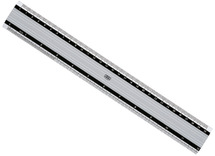 Latten - meetlat - 30 cm - aluminium - per stuk