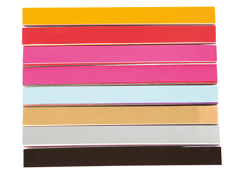 BANDES DE TRESSAGE - PAPIER GLACÉ 80G - 1,5 X 16 CM - SET/400