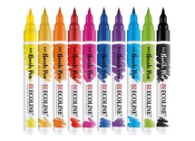 Waterverf - Ecoline - Brush Pen - set van 10 assorti