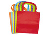 Draagtas - schoudertas - in verschillende kleuren - textiel - set van 6 assorti