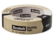 Kleefband - Scotch - papierplakband - masking tape - 1,9 cm x 50 m - budget - per rol