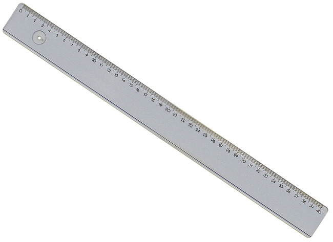 Latten - meetlat - 40 cm - plastic - per stuk