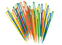 Naald - rijgnaalden - midi - kunststof - set van 100 assorti