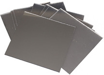 Spiegel - plastic - 12 x 12 cm - decoratie - set van 10