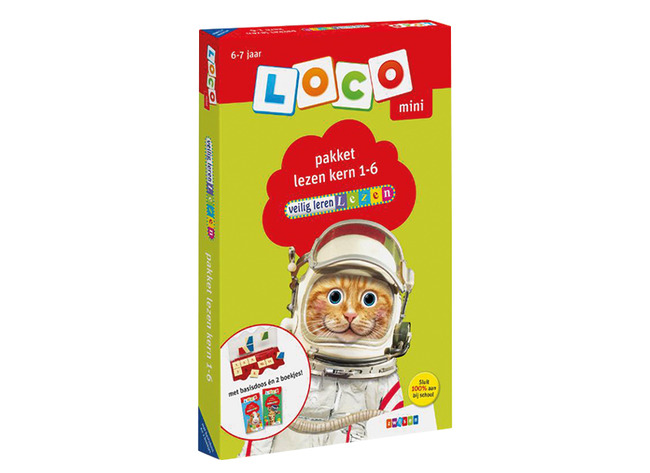 Boek - Loco Mini Veilig leren lezen pakket kern 1-6 - oefenboekje voor basisdoos - zelfcontrole - per stuk