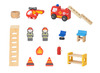 Speelgoed brandweerkazerne - Viga - met accessoires - hout - per set
