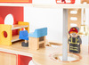 Speelgoed brandweerkazerne - Viga - met accessoires - hout - per set