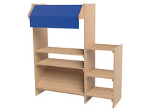 Speelmeubel - winkel 110 - 125 x 140 x 40 cm - beuk - per stuk