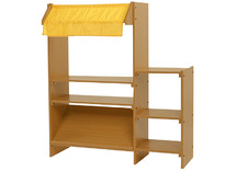 Speelmeubel - winkel 110 - beuk, lichte esdoorn, wit - 125 x 140 x 40 cm - per stuk