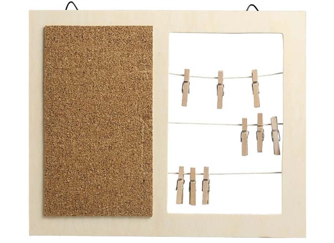 BOIS - TABLEAU POUR LISTE DE COURSES - PIÈCE