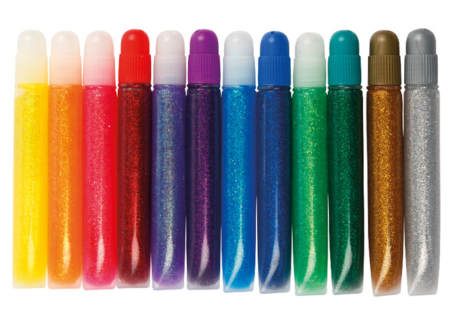 Stiften - Glitterlijm - Glittergel - Verschillende Kleuren - Assortiment Van 12