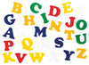 Stickers - letters - vilt - textiel - zelfklevend - decoratie - set van 60 assorti