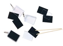 Sleutelhangers - kraspapier - set van 6 assorti
