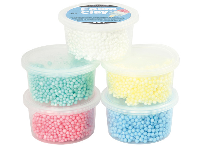 Boetseren - Foam Clay - extra large - set van 8 assorti