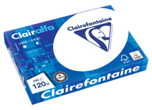 Papier - fotokopieerpapier - Clairefontaine Clairalfa - A4 - 120 g - wit - pak van 250 vellen