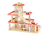 Speelgoed garage - Viga - met accessoires - hout - per set