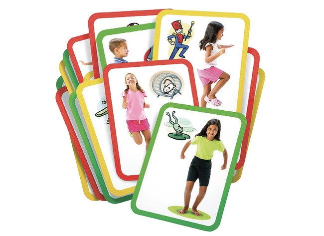 Kaarten - imitatiekaarten - Roylco - grove motoriek - bewegen - set van 16
