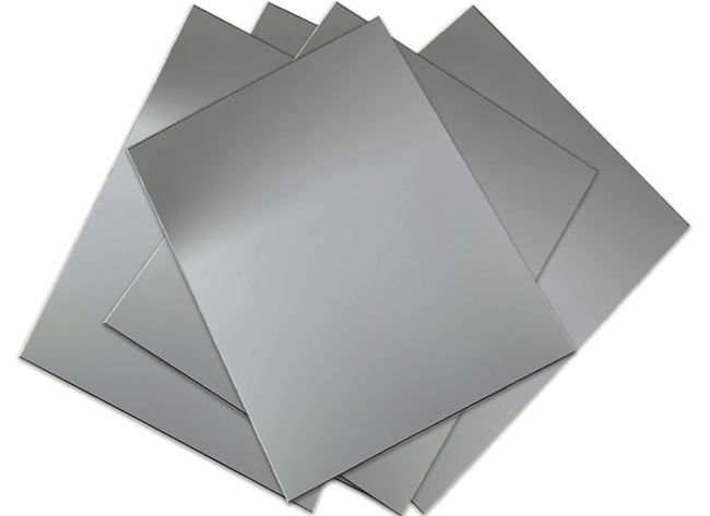 Decoratie - spiegel - plastic - 12 x 8,5 cm - set van 10