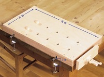 Speelmeubel - werkbank - mobiel - hout - 31 x 58 cm - per stuk