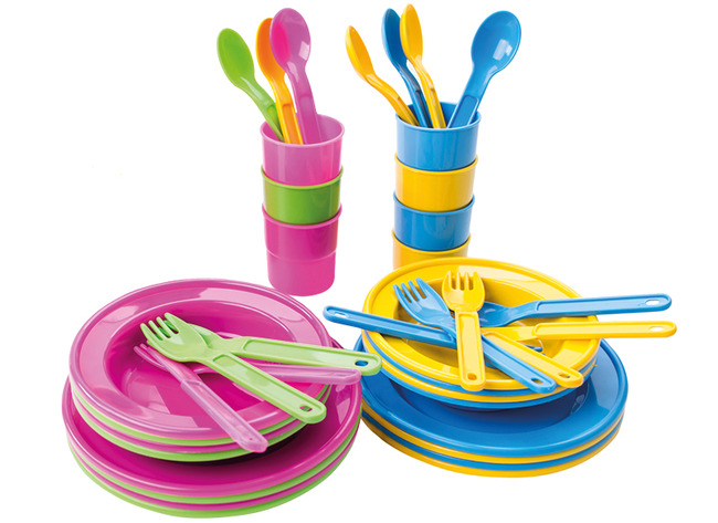 Kookset - eetset - Viking Toys - servies - dinerset - set van 48 assorti