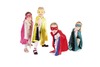 Kleding - verkleedcapes superhelden - set van 4 assorti