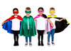 Kleding - verkleedkledij - verkleedcapes superhelden - set van 4 assorti
