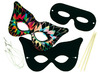 Maskers - carnaval - kraspapier - set van 10 assorti
