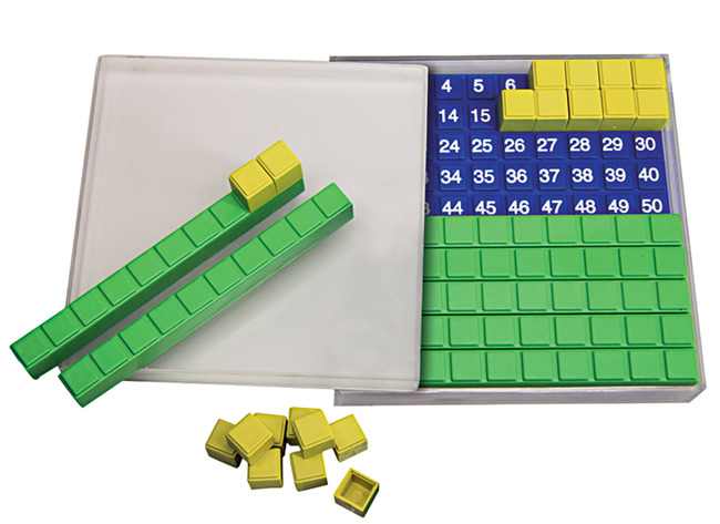 Rekenen - MAB materiaal - rekenblokken - tot 100 - individueel oefenen - per set