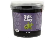 Boetseerklei - Silk Clay - 650 g - zwart - boetseren - per stuk