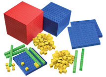 Rekenen - MAB materiaal - rekenblokken - tot 1000 - blokkenset - per set