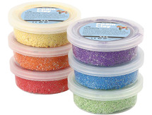 Boetseerklei - Foam Clay - metallic - boetseren - set 2 - set van 6 assorti