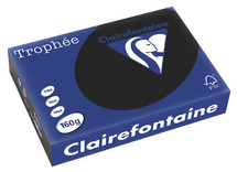 Papier - fotokopieerpapier - Clairefontaine Trophée - A3 - 160 g - zwart - pak van 250 vellen