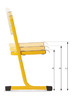 STOEL - TAU - SAXANA - VERSTELBAAR 42 TOT 50 CM