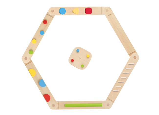 Evenwichtsparcours - Viga - sensory balance beam set - balanceren - hout - per set