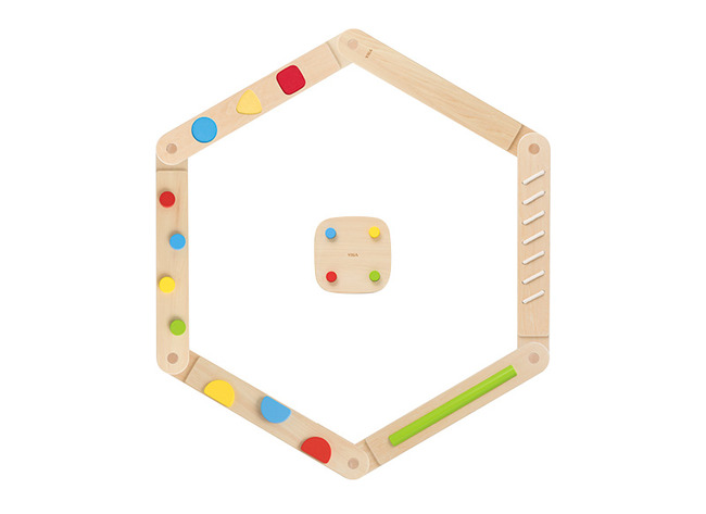 Evenwichtsparcours - Viga - sensory balance beam set - balanceren - hout - per set