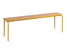 ZITBANK- METAAL - DUNNE POTEN - 120 X 30 CM