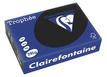 Papier - tekenpapier - Clairefontaine Trophee - A4 - 210 g - zwart - pak van 250 vellen