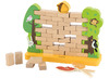 Balanceerspel - muurtje klop - hout - per spel