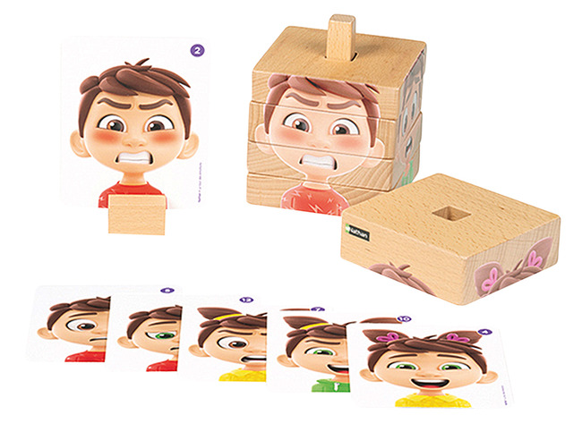 Emoties - Nathan - Mix & match emotietoren - per spel